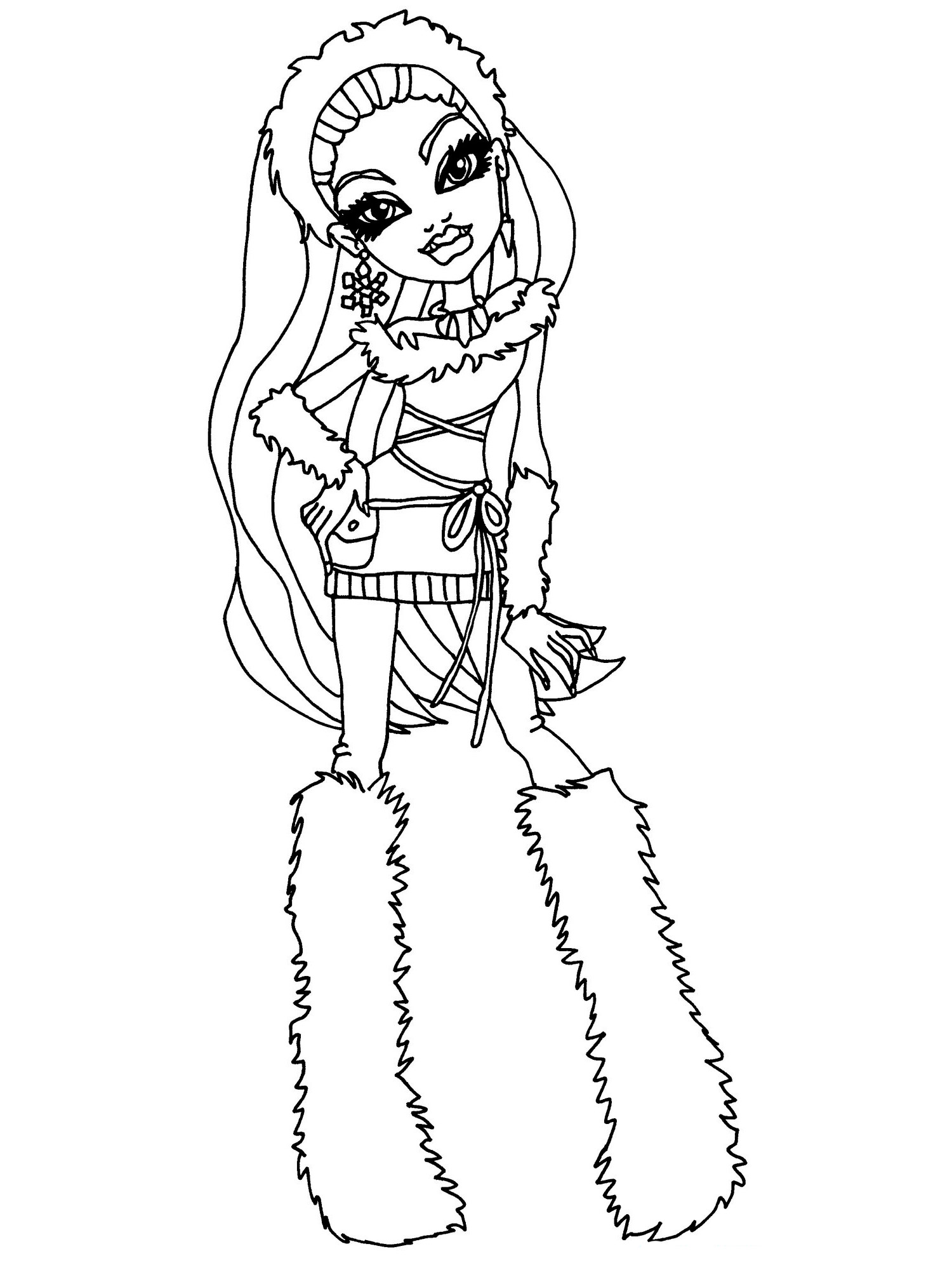Abbey Monster High coloring page
