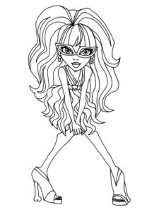 Beauty Ghoulia Yelps coloring page