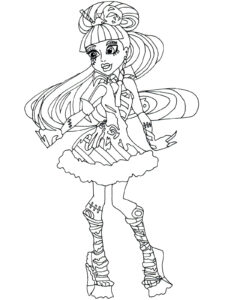 Draculaura from Monster High coloring page