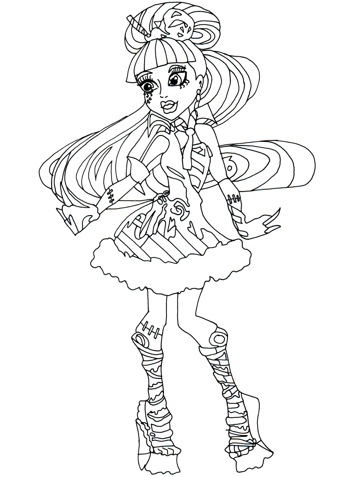 Draculaura from Monster High coloring page