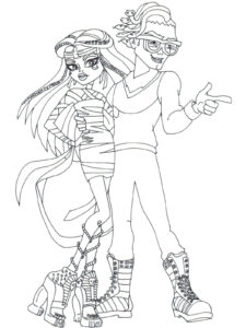Cleo de Nile and Deuce Gorgon coloring page