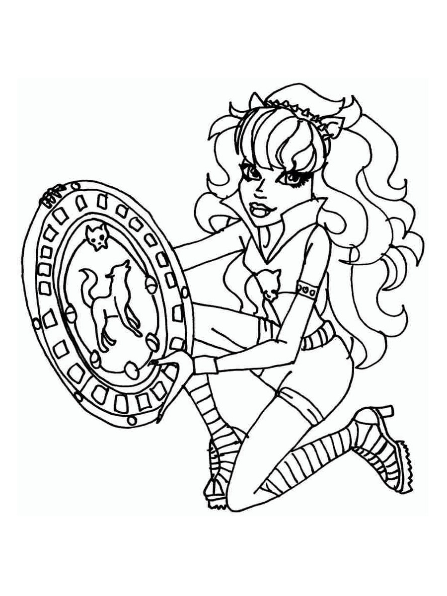 Clawdeen Wolf 13 Wishes coloring page