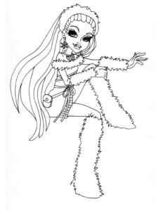 Abbey Bominable Monster High coloring page