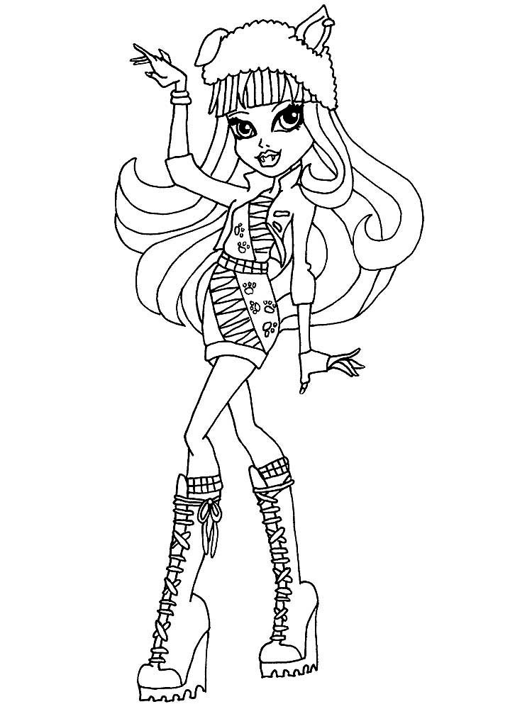 Draculaura 13 Wishes coloring page