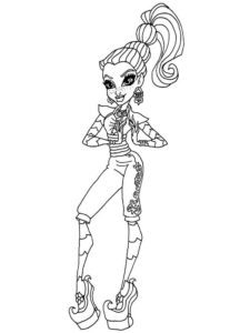Gigi Grant Monster High coloring page