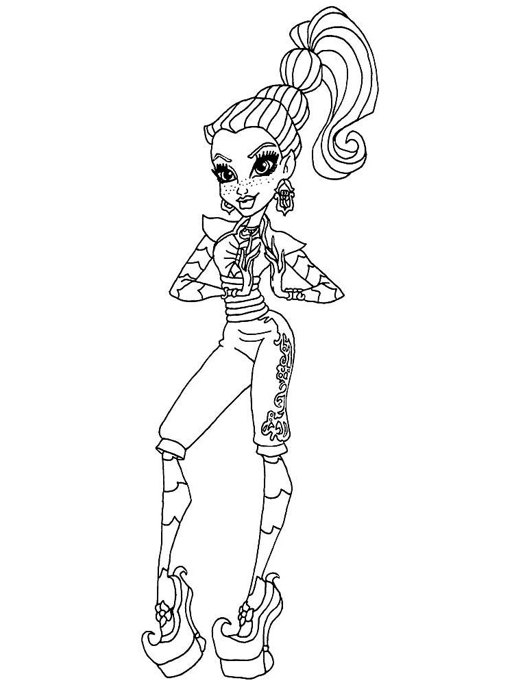 Gigi Grant Monster High coloring page