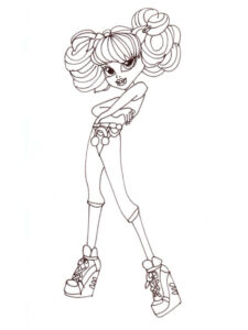 Howleen Wolf from Monster High coloring page
