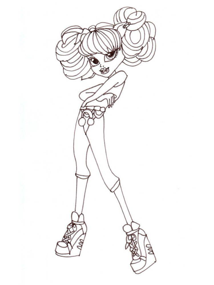 Howleen Wolf from Monster High coloring page