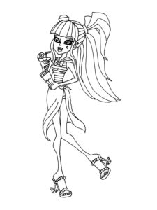 Beauty Draculaura coloring page