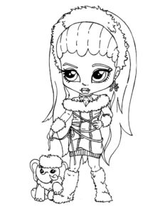 Chibi Abbey Bominable coloring page
