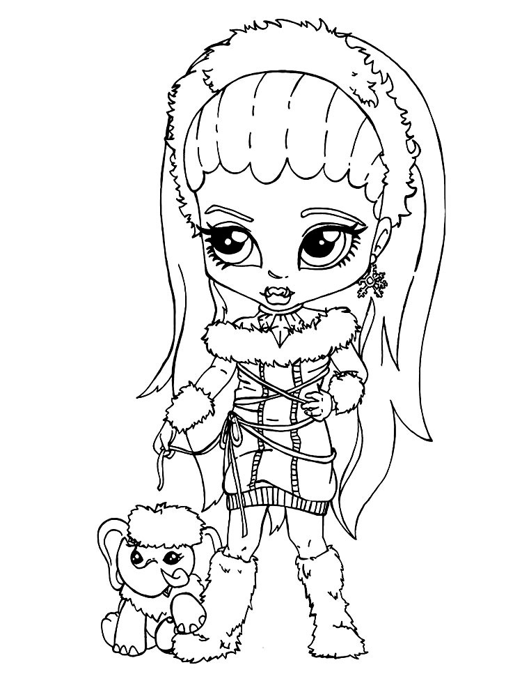 Chibi Abbey Bominable coloring page