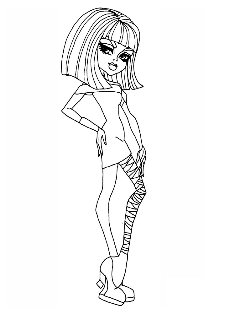 Cleo coloring page