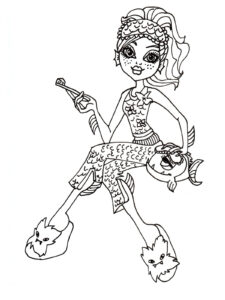 Monster High Lagoona Blue coloring page