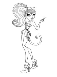 Catrine DeMew Monster High coloring page