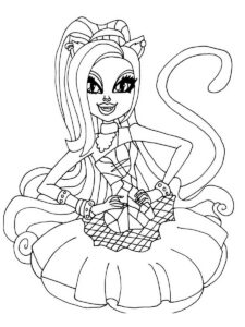 Catty Noir coloring page