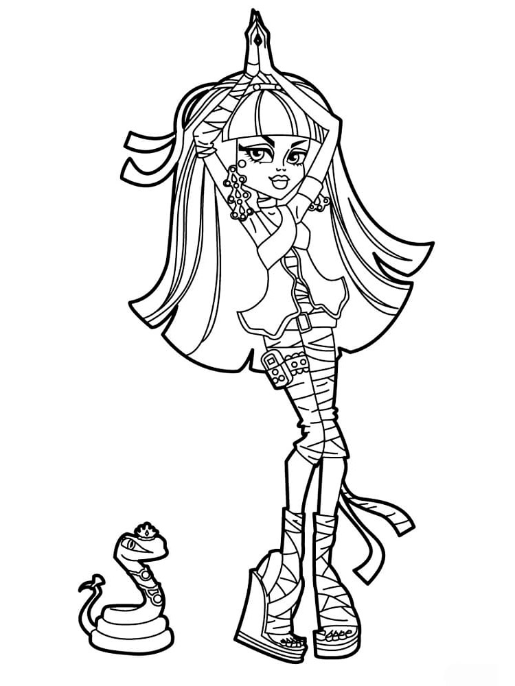Cute Cleo de Nile coloring page