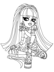 Cleo de Nile Doll coloring page