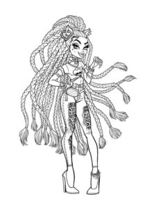 Monster High Gigi Grant coloring page