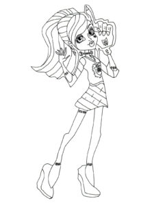 Frankie Monster High coloring page
