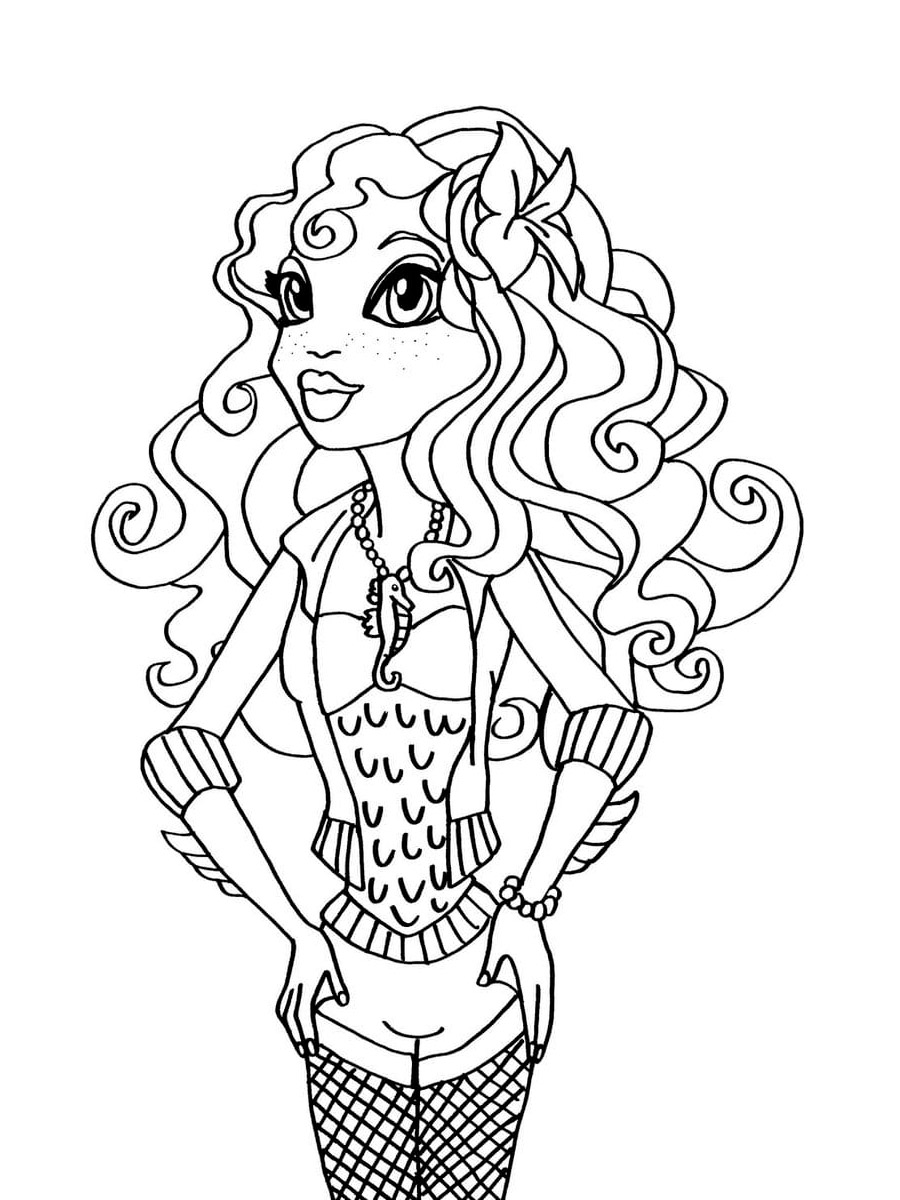 Doll Lagoona Blue coloring page