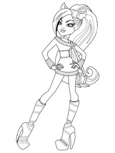 Monster High Clawdeen Wolf coloring page