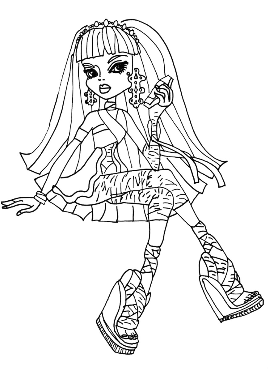 Doll Cleo de Nile coloring page