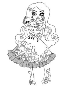 Draculaura coloring page