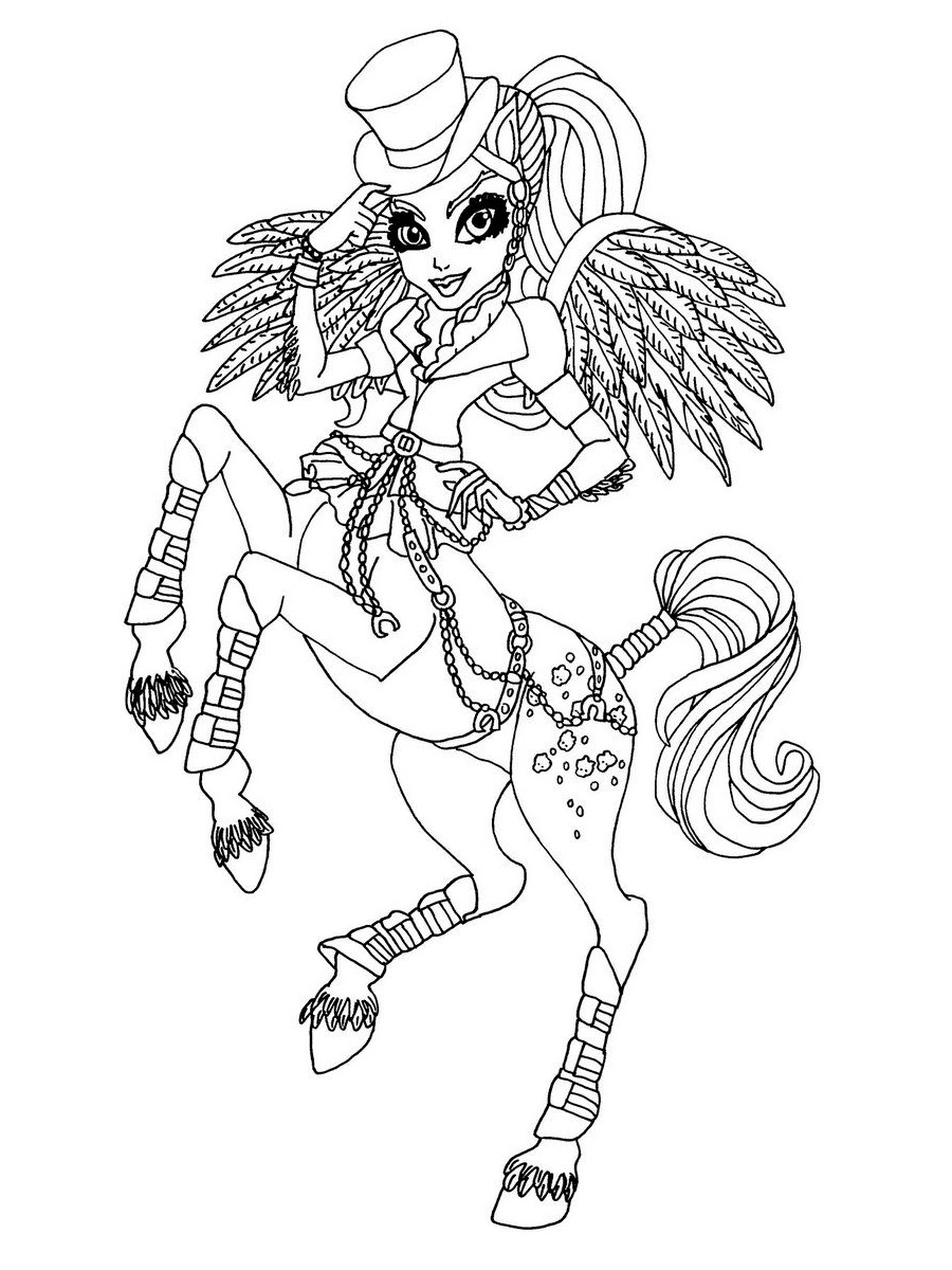 Avea Trotter coloring page