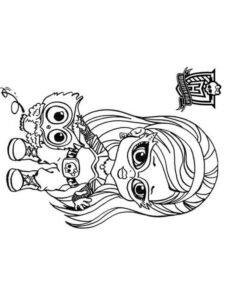 Chibi Ghoulia Yelps coloring page