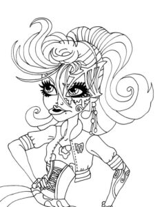 Monster High Operetta coloring page