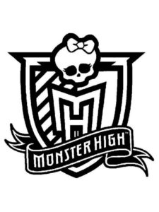 Monster High Logo coloring page