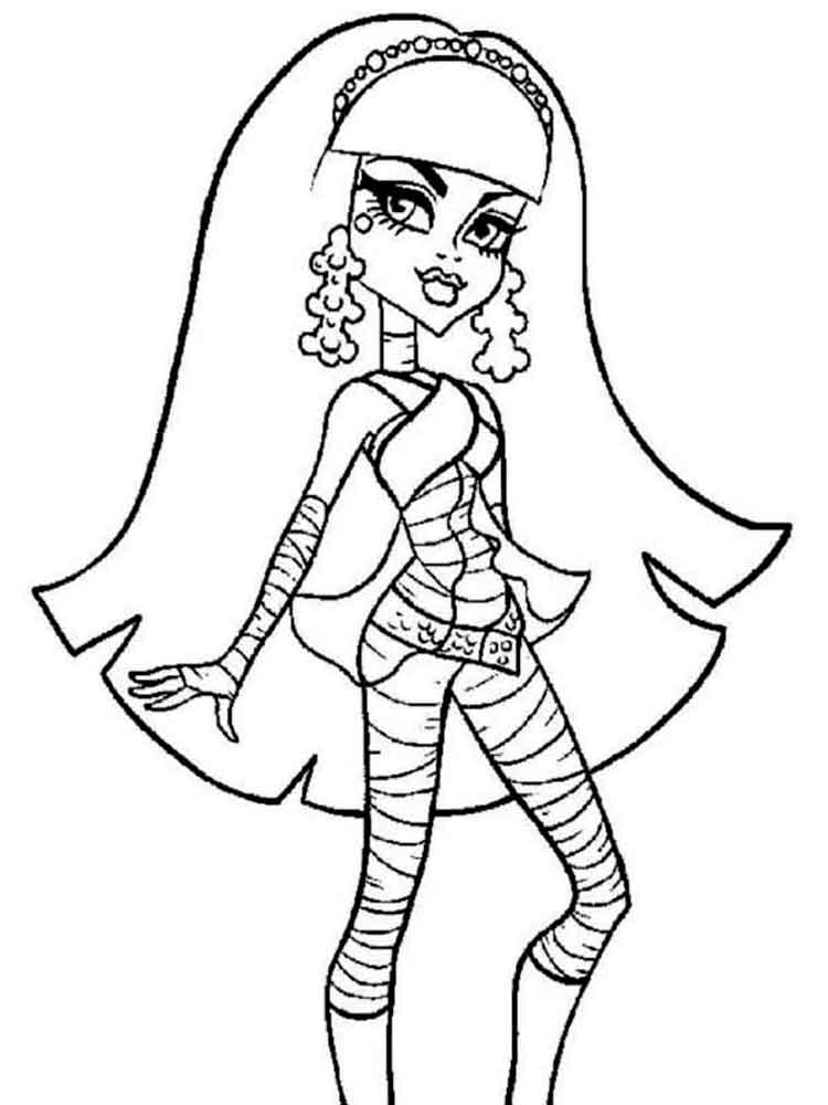 Monster High Cleo de Nile coloring page