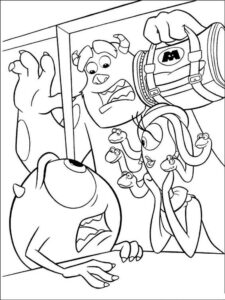 Monsters Inc 1 coloring page