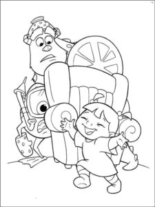 Monsters Inc 12 coloring page