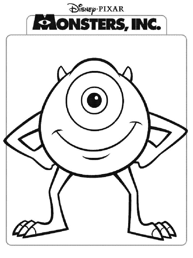 Monsters Inc 17 coloring page