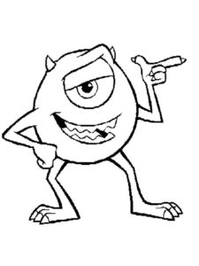 Monsters Inc 18 coloring page