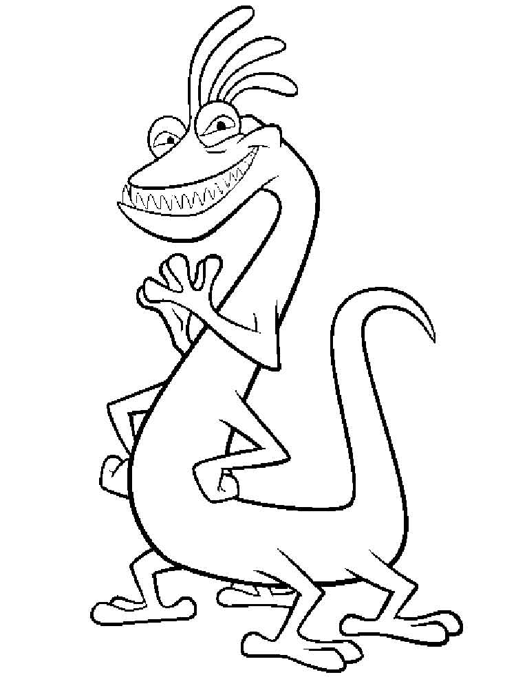 Monsters Inc 23 coloring page