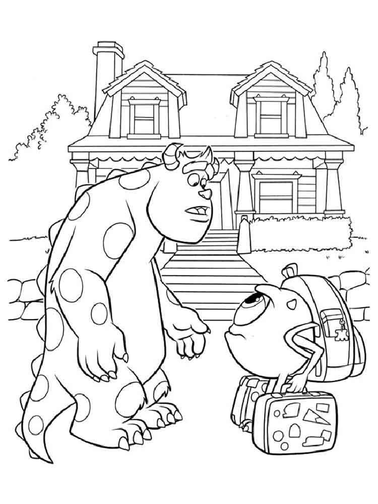Monsters Inc 25 coloring page
