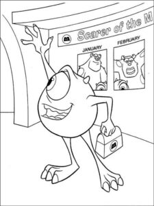 Monsters Inc 30 coloring page