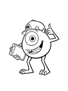 Monsters Inc 33 coloring page
