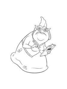 Roz coloring page