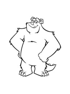 Sulley from Monsters Inc coloring page