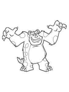 Sulley coloring page