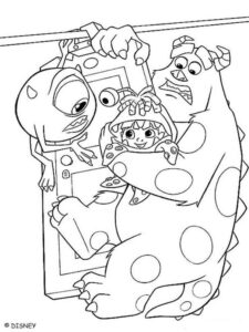 Monsters Inc 4 coloring page
