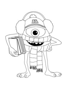 Mike Wazowski coloring page