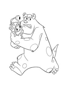 Monsters Inc 42 coloring page
