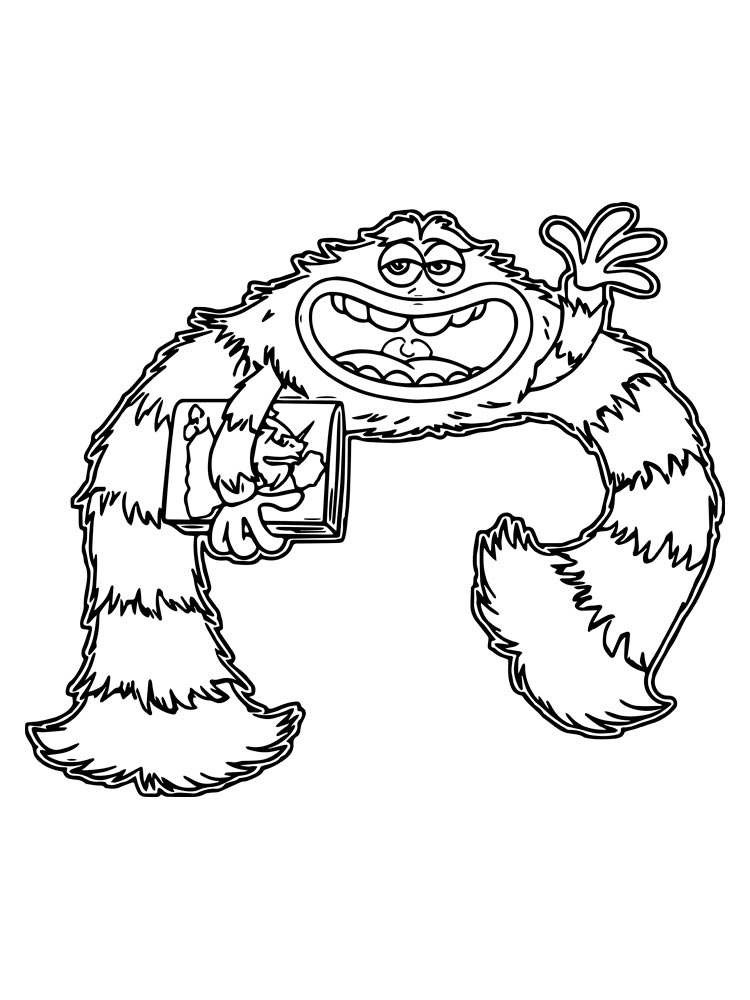 Art Monsters Inc coloring page