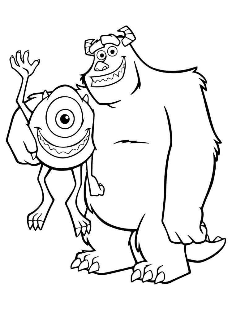 Monsters Inc 6 coloring page