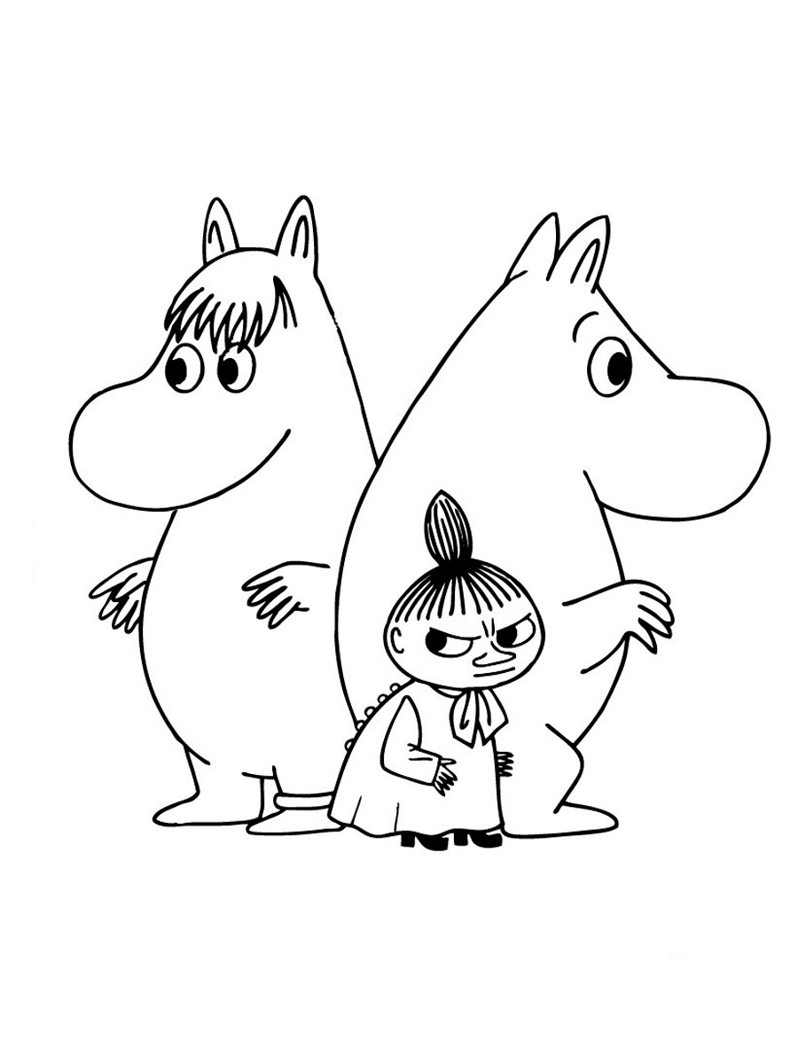 Moomin 1 coloring page