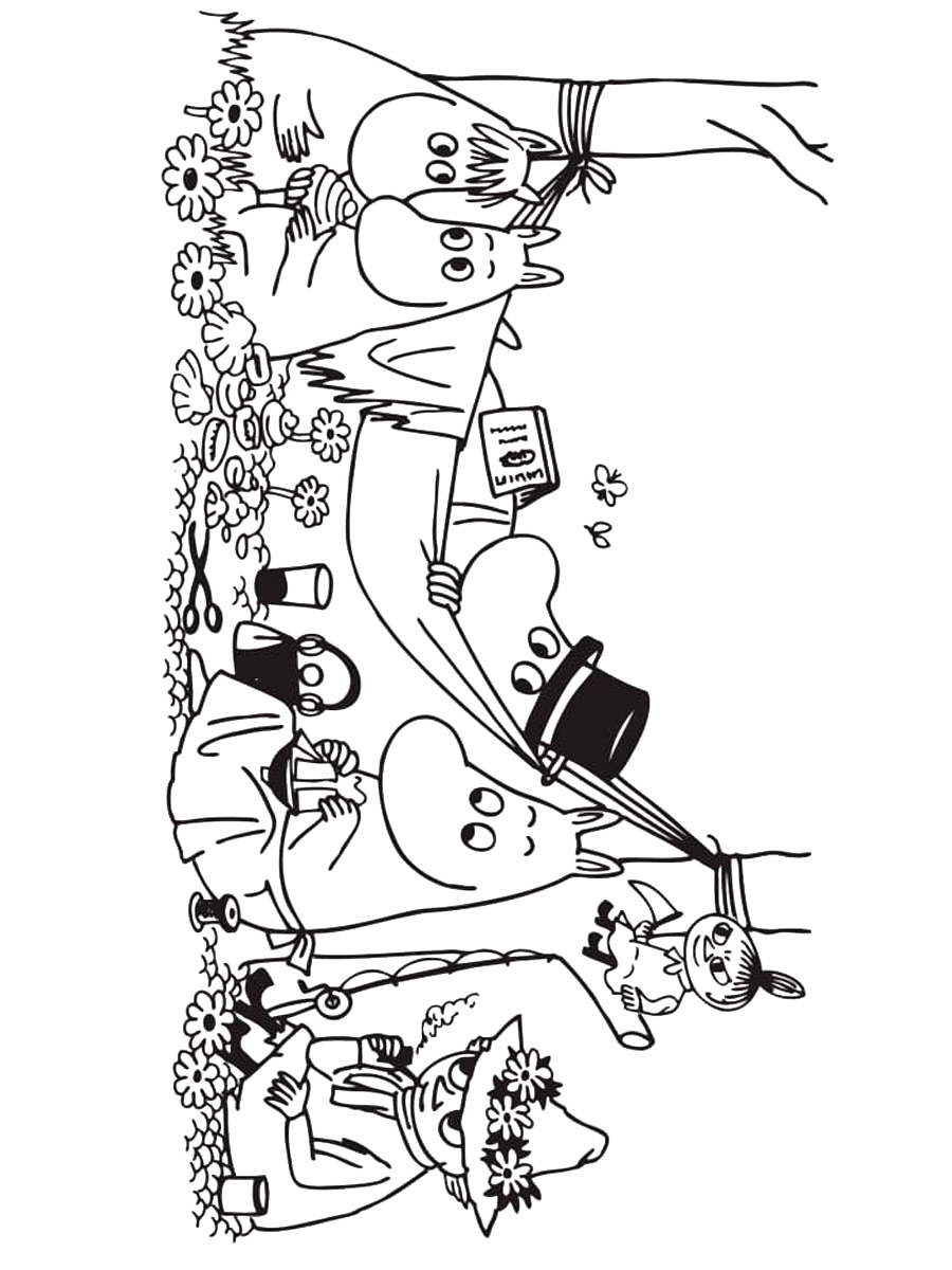 Moomin 11 coloring page
